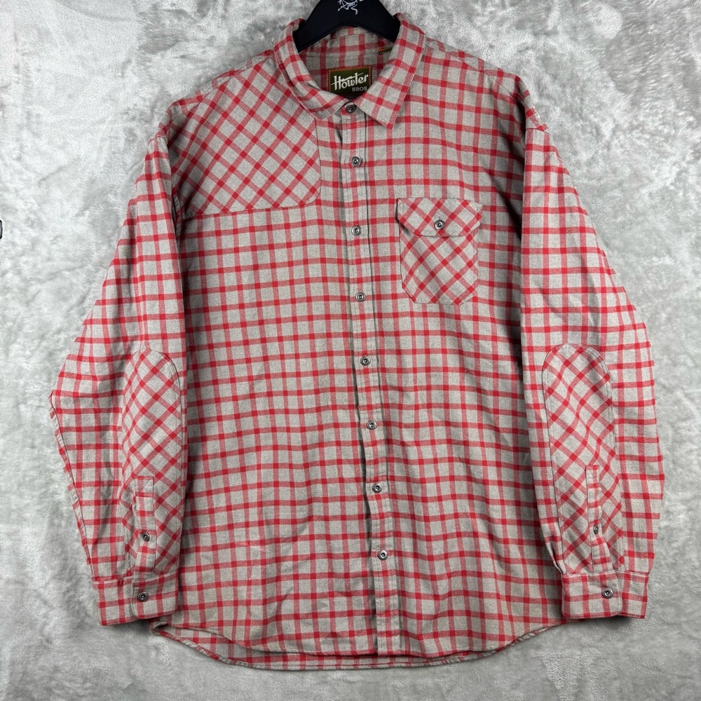 Howler Bros Harkers Flannel Cohen Plaid Shirt‎ Red Mens Size XXL Lumberjack